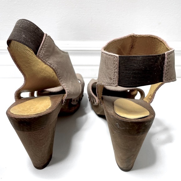 Sanita Viv Wood open toe Heels - size 38 - Picture 3 of 5